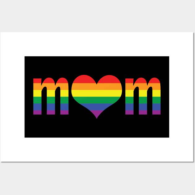 Pride Mom Heart Wall Art by ellenhenryart